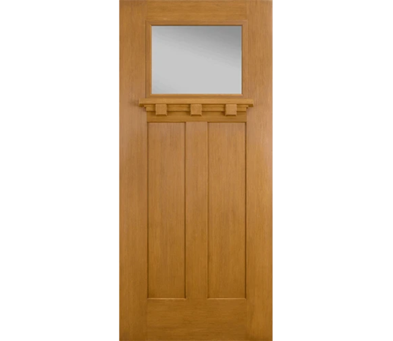 Reno Craftsman Light Fiberglass Entry Door