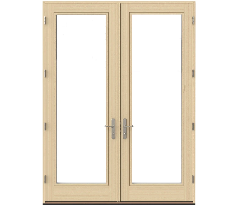 Reno Pella Lifestyle Series Wood Double Hinged Patio Doors