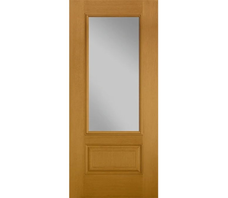 Reno Three Quaters light Fiberglass Entry Door