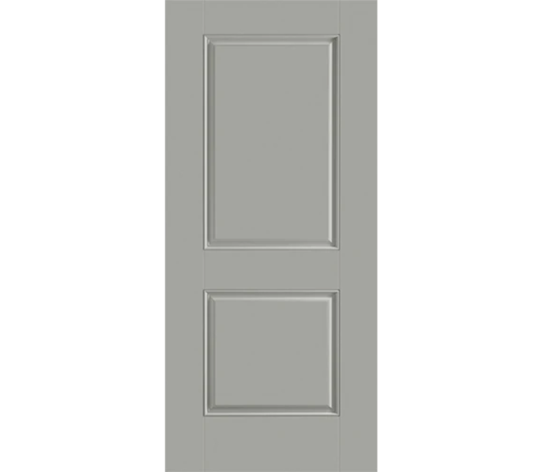 Reno Two Panel Square Fiberglass Entry Door